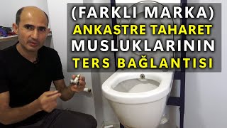 FARKLI MARKA ANKASTRE TAHARET MUSLUKLARININ TERS BAĞLANTISI [upl. by Schroer]