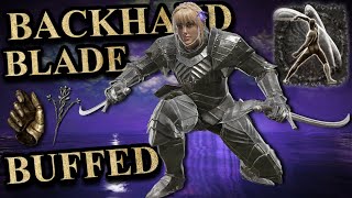 Elden Ring The Buff To Backhand Blades Made Them Insane [upl. by Ellives]