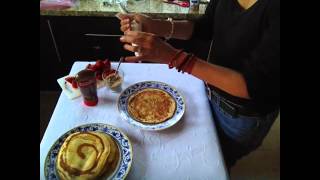 CREPAS CON HARINA DE HOT CAKES NUTELLA Y FRESAS [upl. by Ykroc]