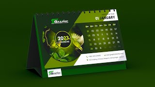 How to Design a Desk Calendar in Adobe Photoshop [upl. by Ettezel]