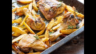 Pollo al forno con patate [upl. by Lesna]