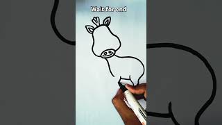 Zebra 🦓 Drawing art viral technique Ideas satisfyingvideo shortsfeed youtubeshorts [upl. by Zorah]