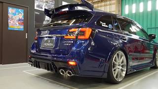 SUBARU LEVORG（16L）Exhaust Sound amp Bodykit Rowen Japan [upl. by Mauchi]