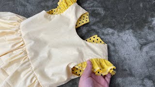 The best way to sew a lining for girls dress [upl. by Daas]