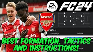 EA FC 24  BEST ARSENAL Formation Tactics and Instructions [upl. by Tarrant]