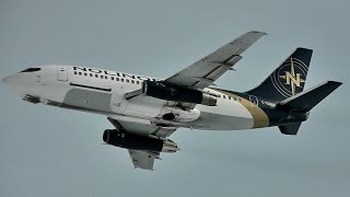 Nolinor  Boeing 737200 take off RWY36  CGNLN  ValdOr CYVO [upl. by Alyek]