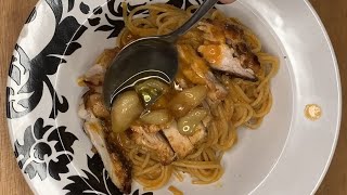 Chicken Pasta w Garlic Confit cooking shorts [upl. by Eugenia922]