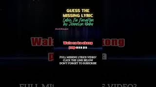 Labis Na Nasaktan by Jennelyn Yabu Missing Lyrics Challenge karaoke hd cover missinglyrics [upl. by Molohs]