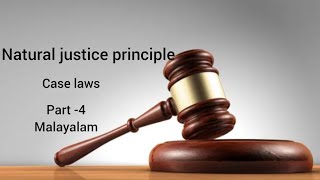 Natural justice principles  administrative law  Malayalam part 4 [upl. by Orbadiah]