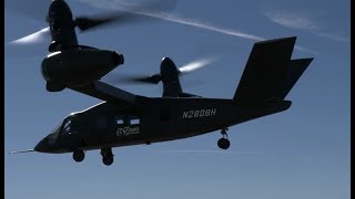 Bell Helicopter V280 Valor tiltrotor 80 knots and 1000 ft test flights [upl. by Ynner]