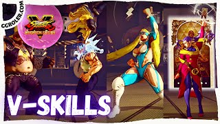 SFVCE 🌟 All 45 Characters VSkills 1 amp 2 🌟 [upl. by Ahtilat44]