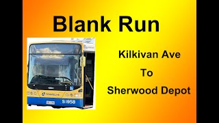 Brisbane Bus Blank Run Kilkivan Ave  Sherwood Depot [upl. by Eanel]