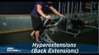 Hyperextensions Back Extensions  Core  Back Exercise  Bodybuildingcom [upl. by Wamsley]