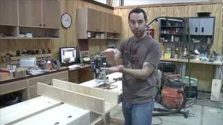 Flattening Workbenches and Wide Boards With A Router  The Router Sled [upl. by Norwood]