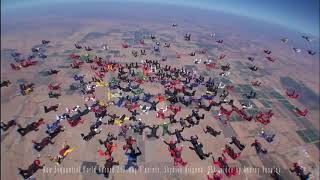 Three point 217 way sequential skydiving world record 2017 [upl. by Lamag684]