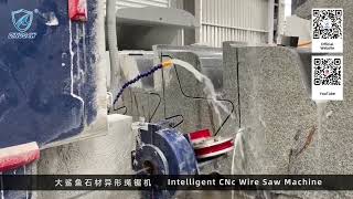 Diamond wire saw machine CNC rope saw machine cutting working videos [upl. by Ybreh595]