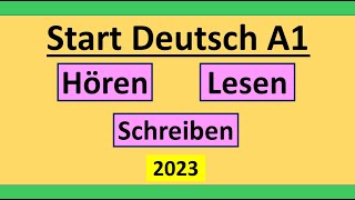 Start Deutsch A1 Hören Lesen und Schreiben modelltest mit Lösung am Ende  Vid  179 [upl. by Aaberg]