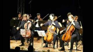 Popper Requiem for 3 Cellos and String Orchestra  Cello Akademie Rutesheim 2009 [upl. by Aissila]