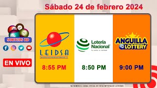 Lotería Nacional LEIDSA y Anguilla Lottery en Vivo 📺│Sábado 24 de febrero 2024  855 PM [upl. by Ahseekat39]