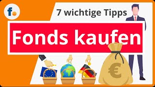 Investmentfonds kaufen 7 wichtige Tipps zum Fondshandel  finanzennet Ratgeber [upl. by Akibma902]