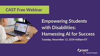 Empowering Students with Disabilities Harnessing AI for Success [upl. by Takken]