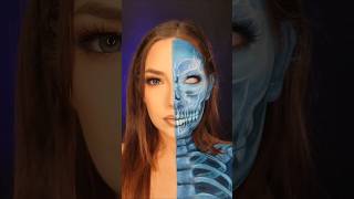 🩻 xray vision 🩻 halloweenmakeuplook makeup halloweenideas makeuptutorial makeupartist [upl. by Nosnarb]