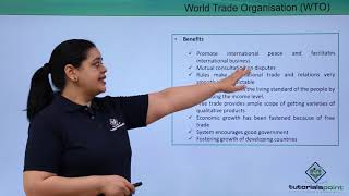 Class 11th – World Trade Organisation WTO  Business studies  Tutorials Point [upl. by Nae]