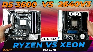 Um Duelo Boladão do Aliexpress Ryzen 5 3600 vs Xeon E5 2640V3  Render Jogos e Consumo  RTX 3070 [upl. by Ieluuk6]