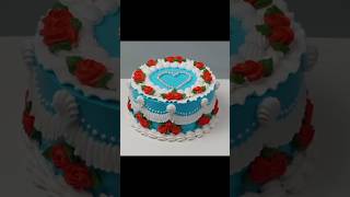 Very beautiful CaCk DeSiGn and very heart shape shortsfeed cakedecoration shortvideo shortsviral [upl. by Clintock]