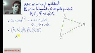 1ère S Formule barycentre 3 points [upl. by Arracot]