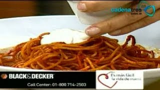 Receta de como preparar spaguetti fideo al guajillo Receta de pastas  Comida italiana [upl. by Nywroc659]