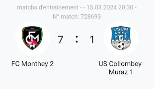 FC Monthey 2 vs US Collombey [upl. by Balac]