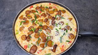 How To Make The BEST Ripe Plantain Fritata  Ripe Plantain Egg Pizza  So YUMMY amp DELICIOUS❤️ [upl. by Yenetruoc]