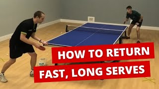 How to return fast long serves [upl. by Lucia]