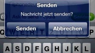 iPhone  Vor dem versenden von SMS und Emails Fragen ob diese versendet werden sollen [upl. by Jehius720]