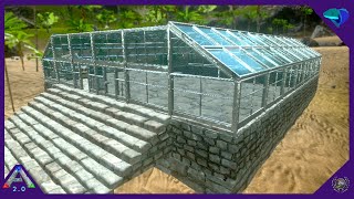 STARTING THE GREENHOUSE WORKSHOP BUILD Solo ARK Mobile S3E10 [upl. by Nino]