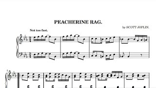 Peacherine Rag Scott Joplin 1901  played by Victor Beck [upl. by Lletnom]