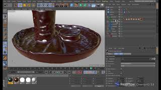 RealFlow  Cinema 4D 25 Mesher  Material Blending by Emitter Weights [upl. by Yenhoj]