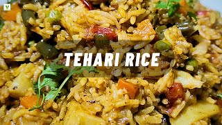 Easy amp Delicious Tehari Rice Recipe Perfect for Family Meals vegwonderland teharirice tehari [upl. by Arihk138]