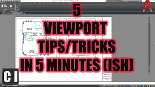 AutoCAD How to Create Viewports Quicker 5 Tips amp Tricks in 5 Minutes Almost [upl. by Cichocki]