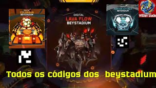 Todos os códigos qr das arenas beystadium  BEYBLADE BURST APP [upl. by Elianora]