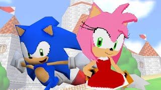 Sonic or Amy in super mario 64 world [upl. by Barbaraanne207]