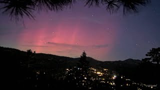 FOBBV🦅Aurora Borealis In Big Bear🌲Timelapse⏳20241010 [upl. by Rawde247]