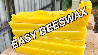 Looking for an EASY way to process beautiful BEESWAX TRY THIS [upl. by Kciremed]