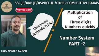 Quantitative aptitude Number System part 2 Lect MANISH KUMAR [upl. by Schlesinger]