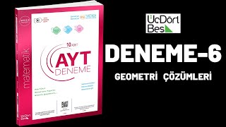 DENEME6  AYT Matematik Denemeleri  ÜçDörtBeş Yayınları [upl. by Oijimer]