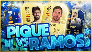 SERGIO RAMOS VS PIQUE FIFA EVOLUTION FIFA 1020 ULTIMATE TEAM HISTORY [upl. by Yeldoow]