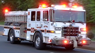 Kentland Fire Department Engine 833 Responding [upl. by Nylrebmik]