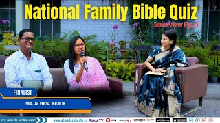 National Family Bible Quiz Interview Ankita Jose With Mr amp Mrs Kujur  Atmadarshan Tv [upl. by Eiwoh462]