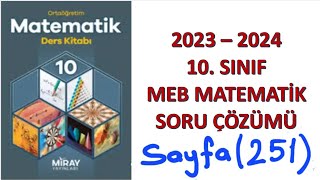 10sınıf Matematik ders kitabı sayfa 251 Eşkenar dörtgen Öğrendiğimizi uygulayalım Miray yayınları [upl. by Severen]